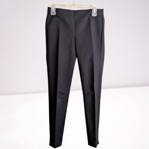 Crosby. Springfield Slim Pant Office Trouser Dark Black Elastic Waist
